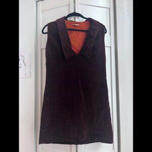 60s/70s Brown Mini Dress
